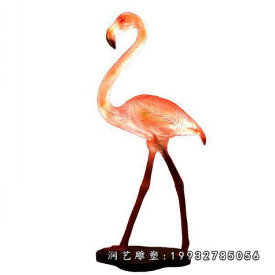 园林玻璃钢火烈鸟雕塑