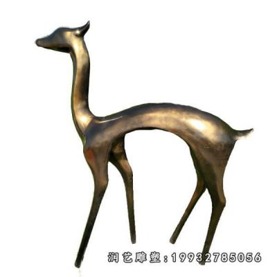 庭院动物鹿铜雕