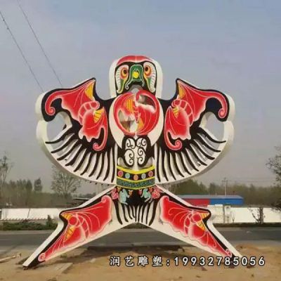 公园不锈钢景观风筝雕塑