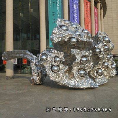 庭院不锈钢莲蓬雕塑