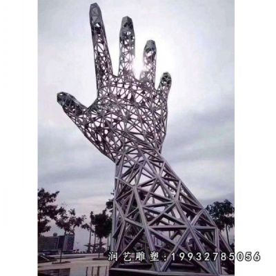 校园不锈钢景观手雕塑
