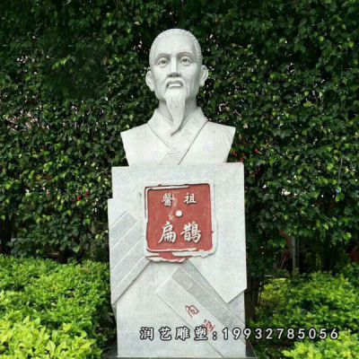 公园人物扁鹊石雕