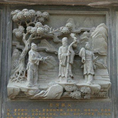 园林人物二十四孝石雕