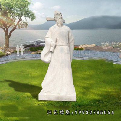 学校人物李白石雕
