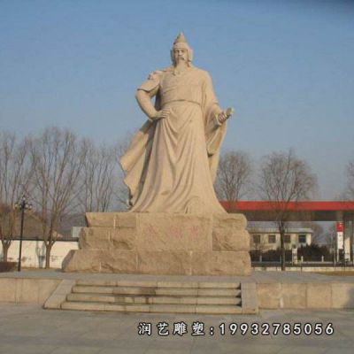 城市戚继光人物石雕