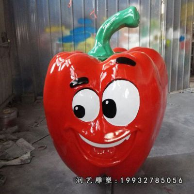 医院玻璃钢辣椒雕塑