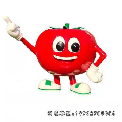 庭院玻璃钢西红柿雕塑