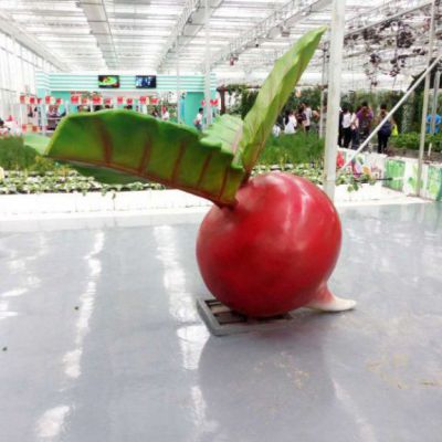 游乐场玻璃钢萝卜雕塑