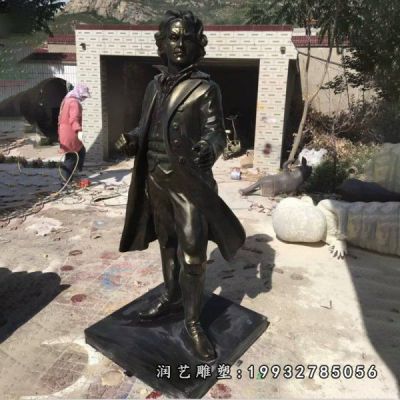 商场贝多芬人物铜雕