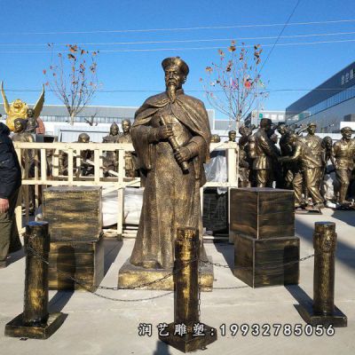 庭院林则徐人物铜雕