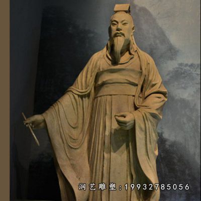 小区王安石人物铜雕