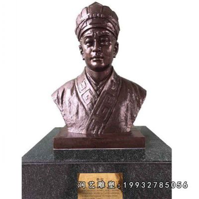 商场蔡伦人物铜雕