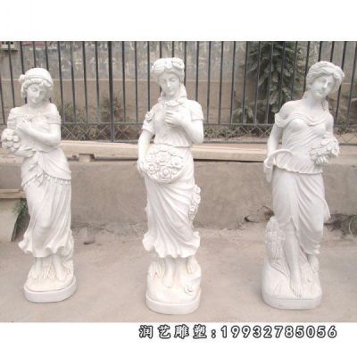 街道西方人物石雕