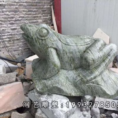 医院动物青蛙石雕