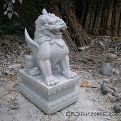 广场动物独角兽石雕