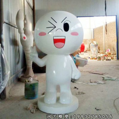 商业街玻璃钢公仔雕塑