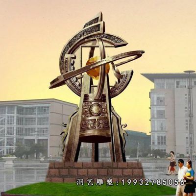 商业街不锈钢景观鼎雕塑