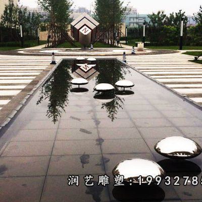 学校不锈钢景观石雕塑