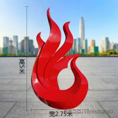 草坪不锈钢凤凰动物雕塑
