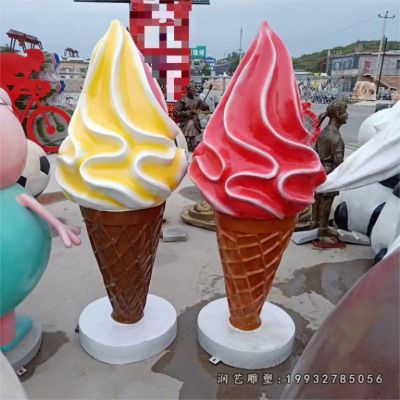 景区玻璃钢冰激凌景观雕塑