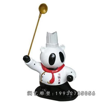 游乐场玻璃钢厨师卡通雕塑