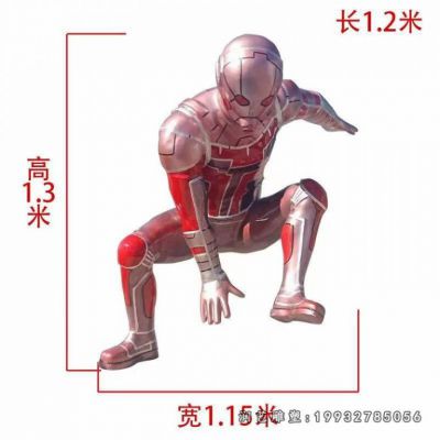 商场玻璃钢钢铁侠雕塑