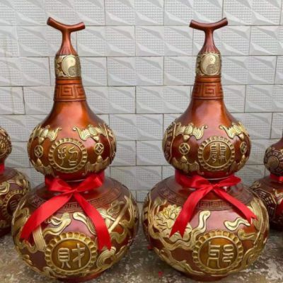 商场葫芦景观铜雕