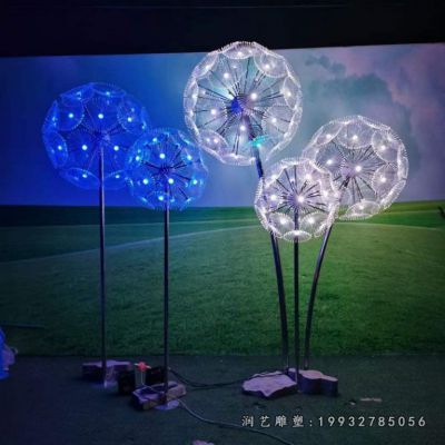 公园不锈钢蒲公英景观雕塑