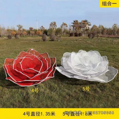 公司不锈钢花景观雕塑