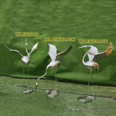 企业不锈钢火烈鸟雕塑