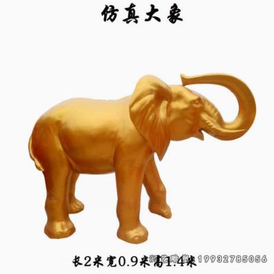 街道动物大象铜雕