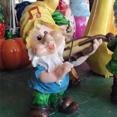 酒店玻璃钢小矮人雕塑