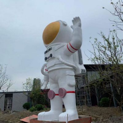 庭院玻璃钢宇航员雕塑