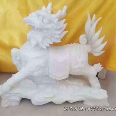 公寓动物麒麟石雕