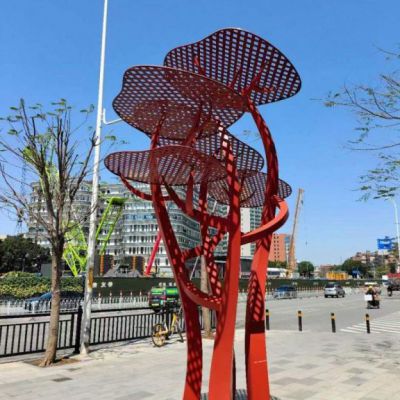 游乐场不锈钢树雕塑
