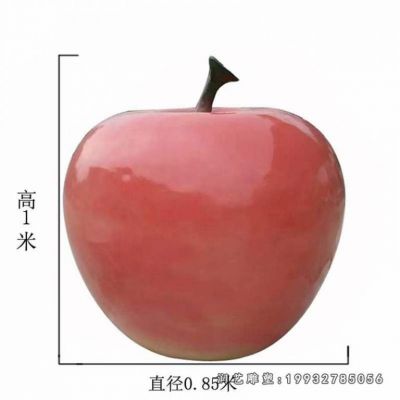 企业玻璃钢苹果雕塑