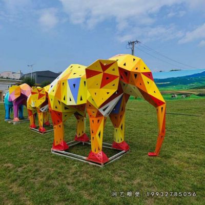 公园玻璃钢大象雕塑