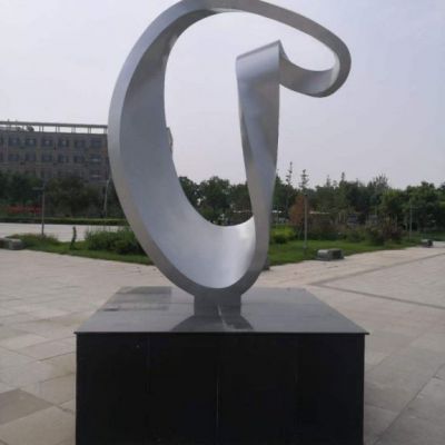 公园不锈钢抽象景观雕塑