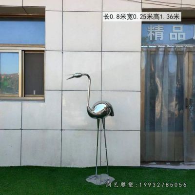 花园不锈钢火烈鸟雕塑